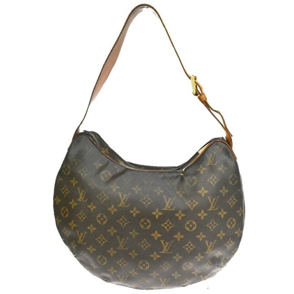 LOUIS VUITTON Croissant GM Shoulder Bag Monogram Leather Brown M51511 35YC109 - Picture 11 of 14